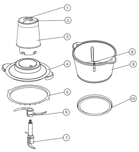 Westinghouse WHCH01KS Multi Purpose Chopper - FEATURES