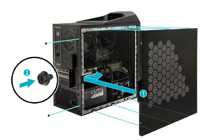 PREDATOR DG.E25AA.009 Orion 3000 PO3-620 Tower Core i7-10700 fig 2