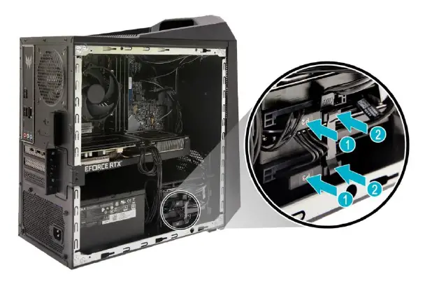 PREDATOR DG.E25AA.009 Orion 3000 PO3-620 Tower Core i7-10700 fig 9