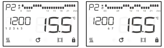 MYLEK MY0210R LCD Ceramic panel Heater - Program P2