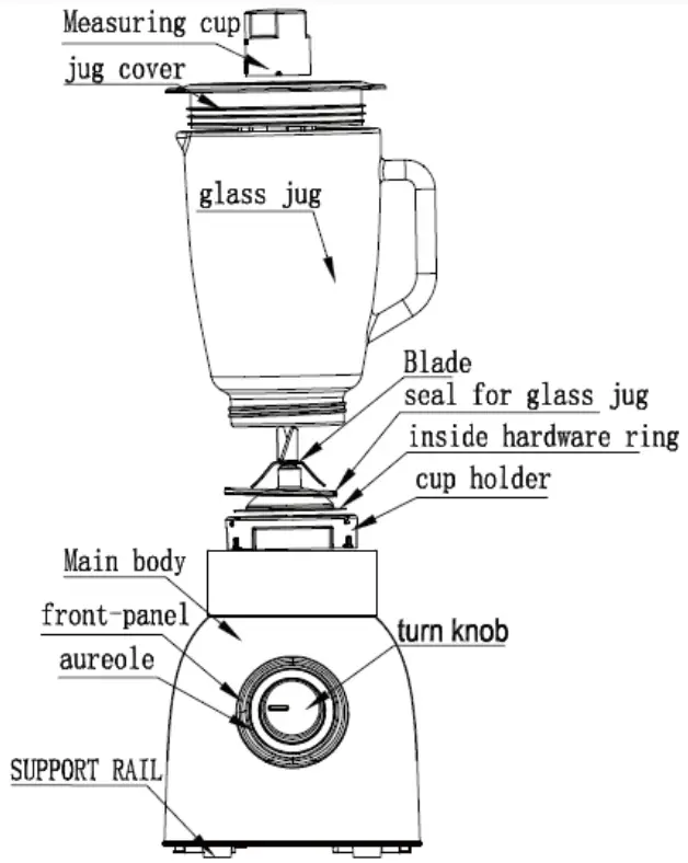 H Koenig MXK32 Blender - PARTS