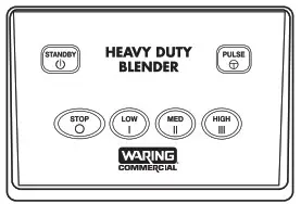 WARING COMMERCIAL CB15 Series 1 Gal Stainless Steel Heavy Duty Electronic Blender - CB15 CB15P OPERATION