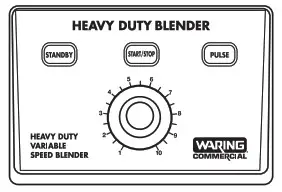 WARING COMMERCIAL CB15 Series 1 Gal Stainless Steel Heavy Duty Electronic Blender - CB15V CB15VP OPERATION