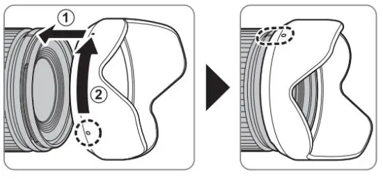 FUJIFILM XF18mmF1.4 R LM WR Fujinon Lens - attaching the hood