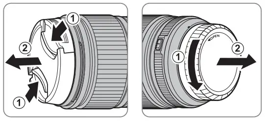 FUJIFILM XF18mmF1.4 R LM WR Fujinon Lens - removing the caps