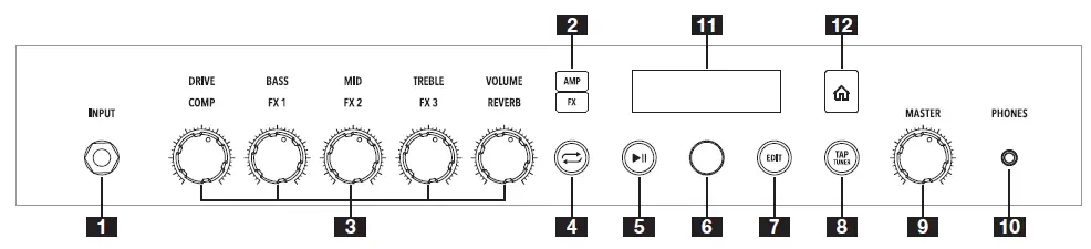 LINE6-Spider V 240HC-Modeling-Stereo-Amplifier-for-Electric-Guitars-fig 3