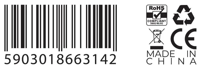 SPC GEAR SPG146 Gem Plus Ultra Light Gaming Mouse - bar code