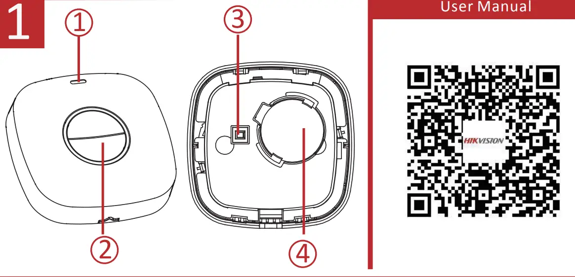 HIKVISION DS-PDEB2 EG2 WB Wireless Emergency Button - fig1