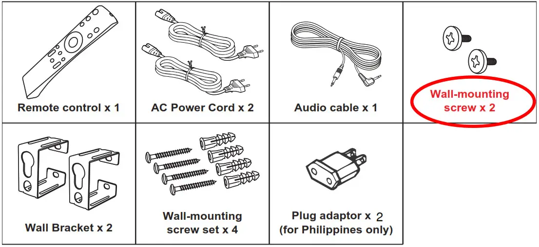 SHARP Sound Bar Home Theater System - Accessories