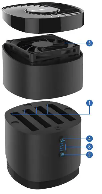 Sabrent DS-4SSD 2.5 Hard Drive SSD Docking Station Fan 2