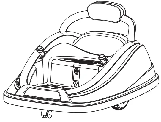 serenelife SLBUPC78 Kids Toy Electric Ride On Bumper Car Vehicle