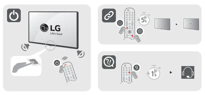 LG 70NANO75UQA 70 Inch Class LED 4K UHD Smart webOS 22 ThinQ AI TV - power on,off