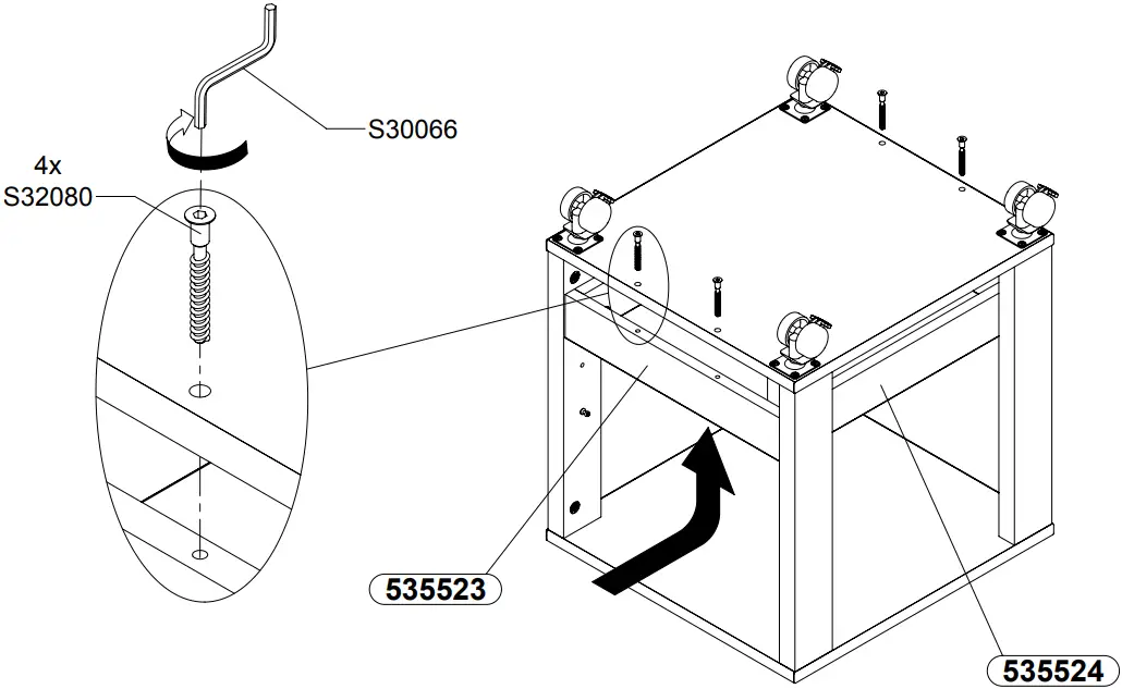 OTTO FORTE side trolley melamine-coated D10