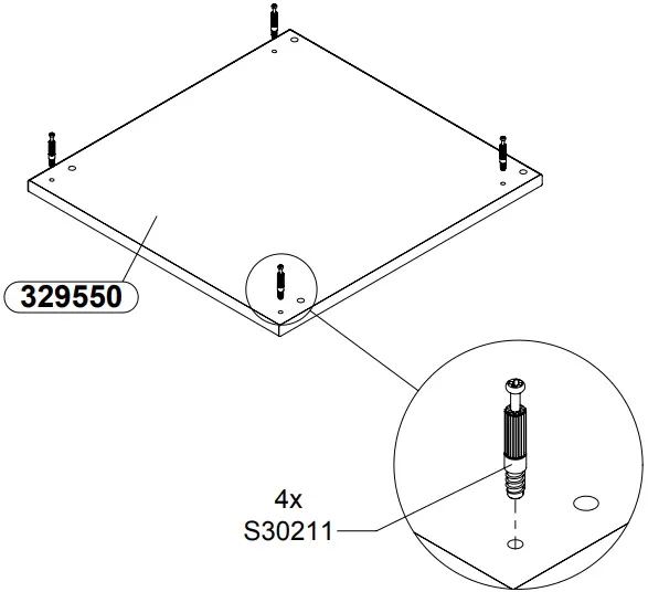 OTTO FORTE side trolley melamine-coated D3