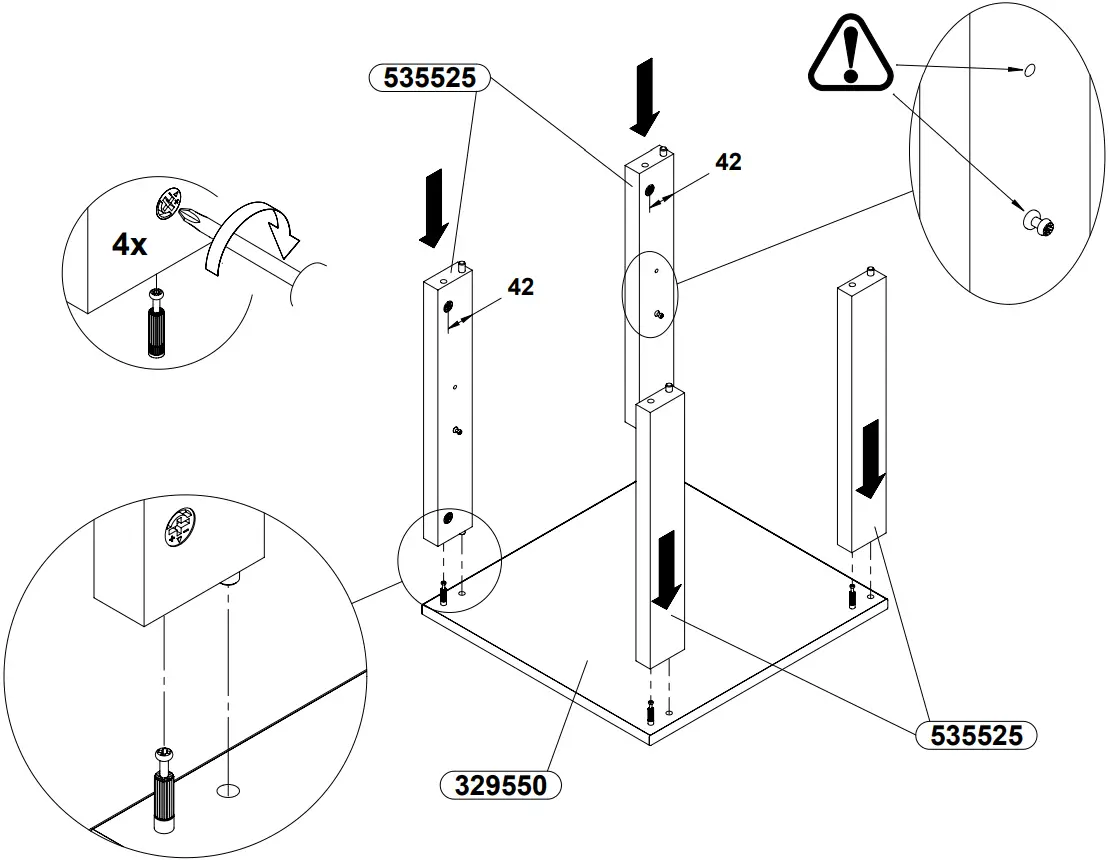 OTTO FORTE side trolley melamine-coated D4