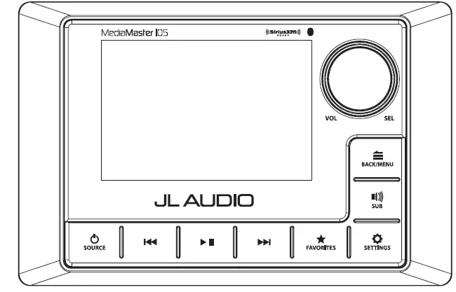 JL AUDIO MM105 Weatherproof Source Unit LCD Display-4