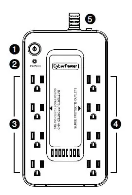 CYBERPOWER SE450G1 STANDBY UPS 3