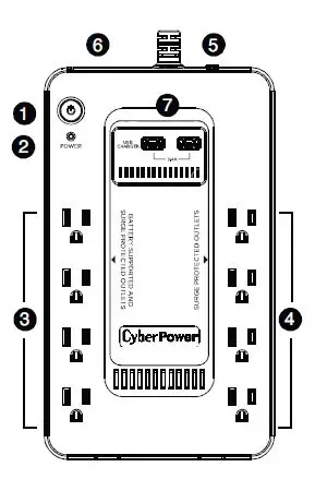 CYBERPOWER SE450G1 STANDBY UPS 4