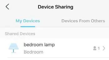 tp-link tapo Smart Wi-Fi Light Bulb- Device Sharing to view you