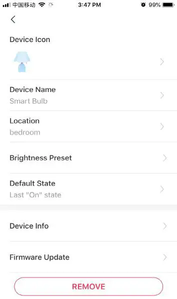 tp-link tapo Smart Wi-Fi Light Bulb -Device Status Page2