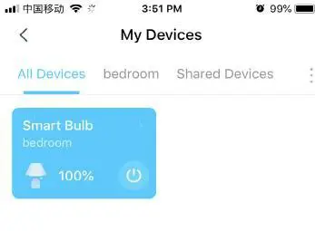 tp-link tapo Smart Wi-Fi Light Bulb Home Page