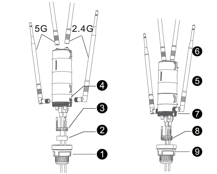 WAVLINK WN572HP3 AC1200 Dual Band High-Power Outdoor Router fig 4