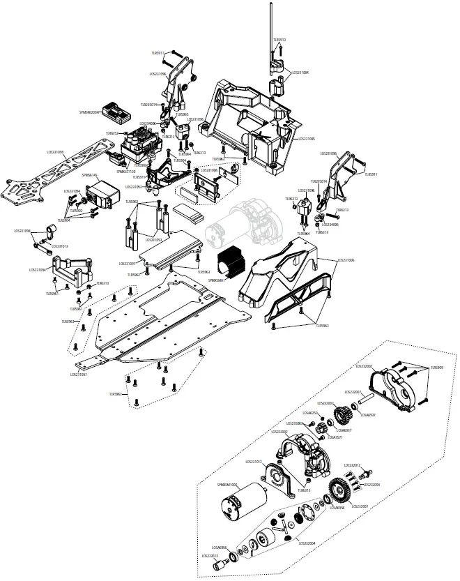 HORIZON-HOBBY-LOS03030T1-Hammer-Rey-1-10-4WD-Rock-Racer-RTR-fig-4