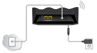 Connect the power adapter