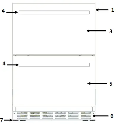 Thermador T24UR915DS Freedom Under Counter Double Drawer Refrigerator-2