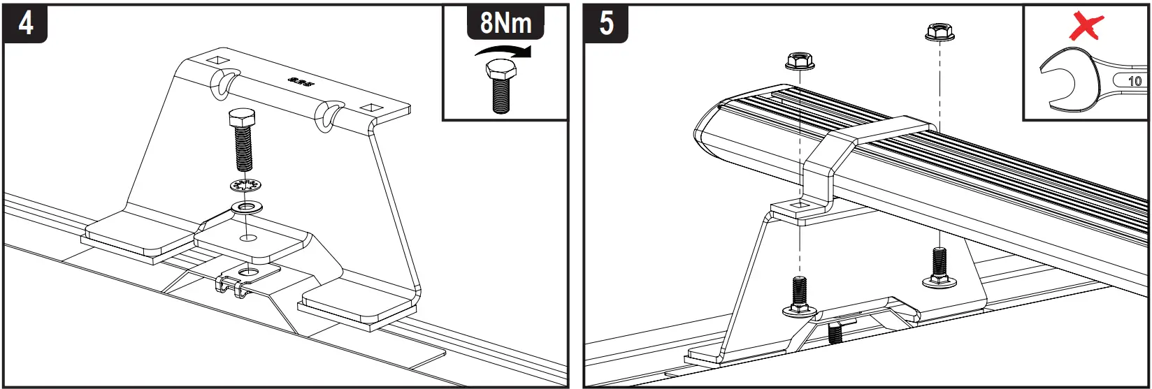 VAN GUARD VG333-2 Vauxhall Vivaro x2 ULTI Van Roof Bars - 9