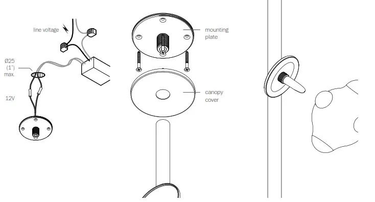 BOCCI 57.12 Ceiling Mounted Lamp - 2