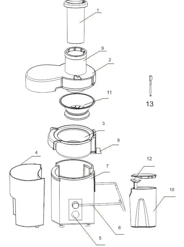 SCARLETT SC-JE50S49 Juice Extractor 1