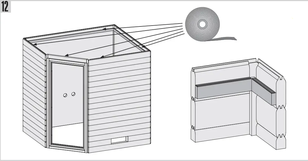 Karibu 59800 Lilja Plug & Play with 3.6 kW Oven I FIG 15