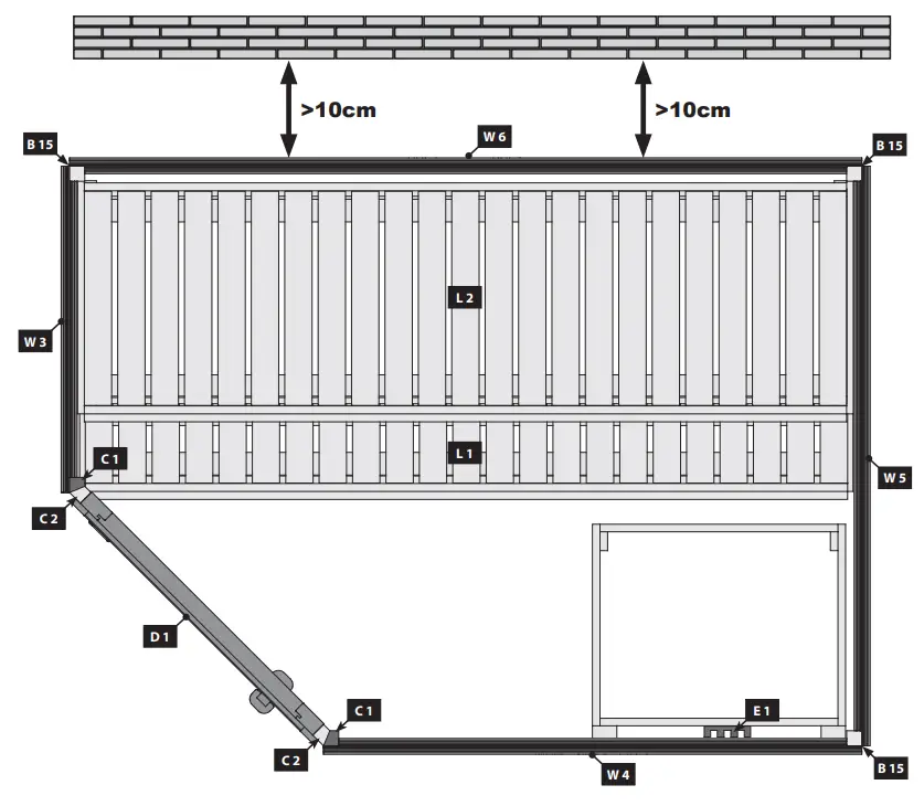 Karibu 59800 Lilja Plug & Play with 3.6 kW Oven I FIG 4