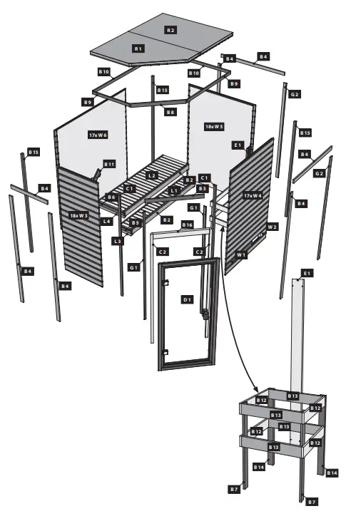 Karibu 59800 Lilja Plug & Play with 3.6 kW Oven I FIG 5