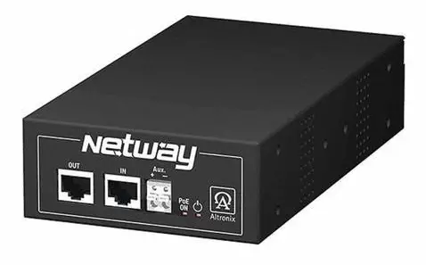 Altronix NetWay Series NetWay1D Single Port Hi-PoE Injector for Standard and Enhanced Power Network Infrastructure