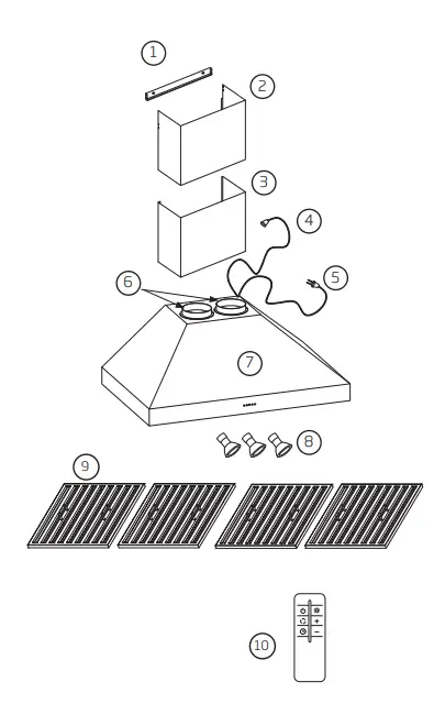 schweigen CL8812S Rangehood fig 1