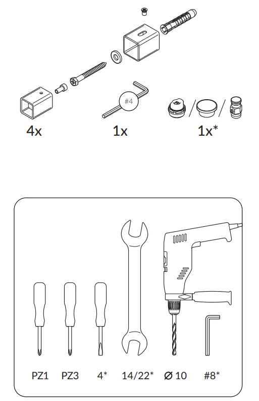 TERMA 2688680 Warp S Towel Rail - fig 1