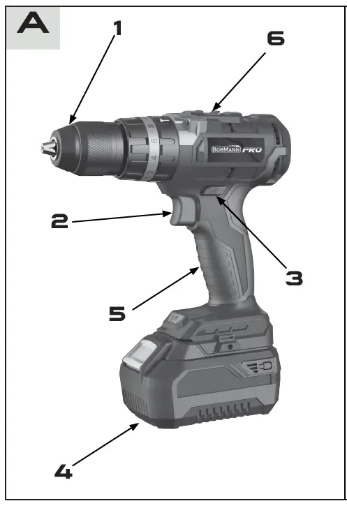 BORMANN PRO BBP5000 Cordless Set Hammer Drill fig (2)