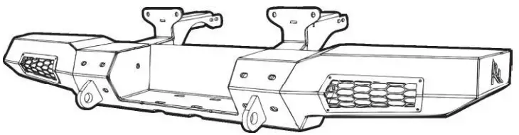 THUMPER FAB Rear Winch Thumper Bumper Elite Edition Compatible with Range 1000, Ranger XP 1000