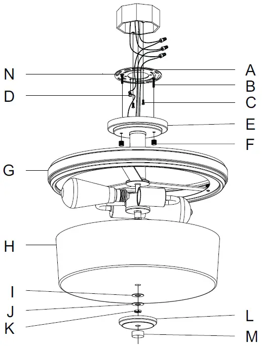 Hunter-19487-River-Mill-Semi-Flush-Mount-fig-1