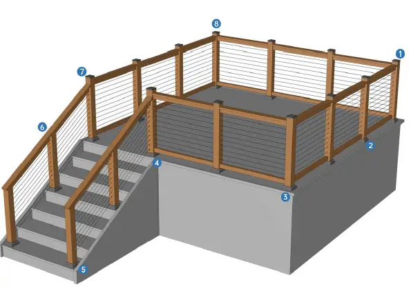 Muzata-MZZ138-Woodloft-Cable-Railing-System-1