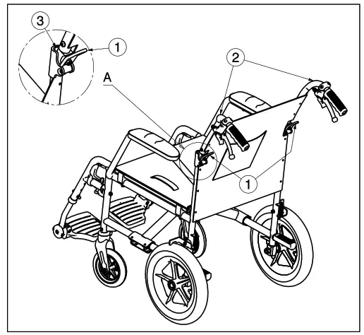 VERMEIREN Bobby EVO Wheelchair - backrest 3