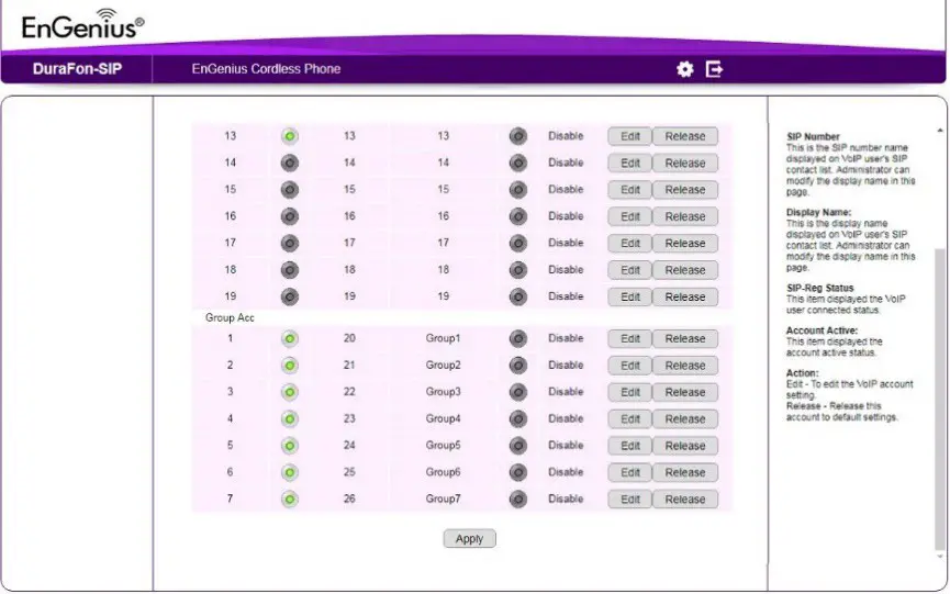 EnGenius DuraFon SIP System with ONSIP Sip - APPLY