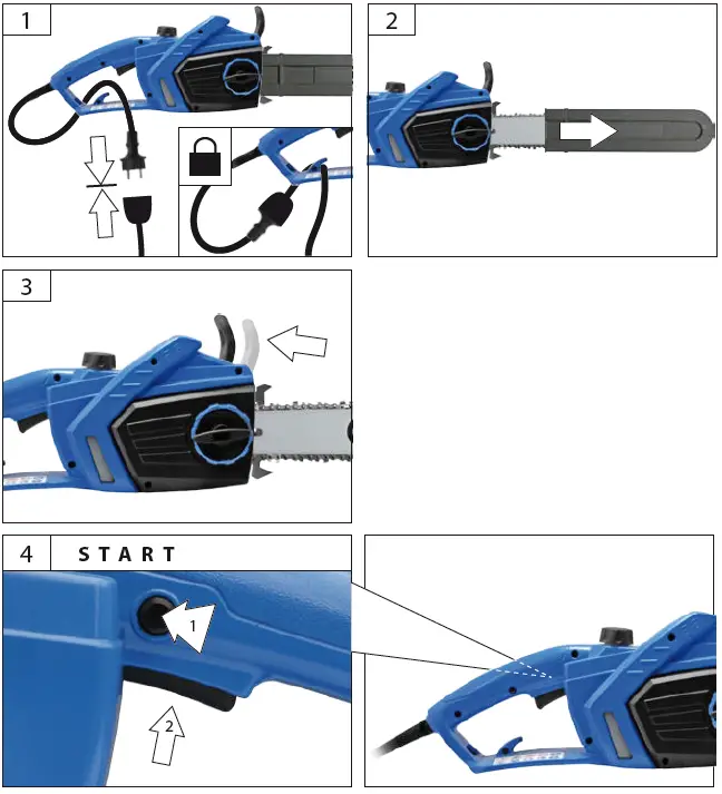 Gude KS 402 P Electric Chain Saw-12