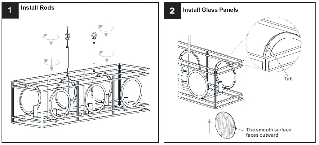 QUOIZEL CHT636EK 6 Light 36 Inch Ceiling fig 5