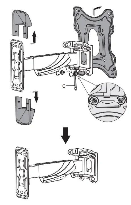 NEWSTAR LED W420BLACK AV and IT Flat Screen Wall Mounts - fig 1