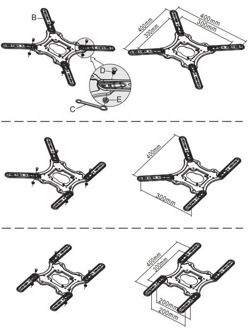 NEWSTAR LED W420BLACK AV and IT Flat Screen Wall Mounts - fig 5