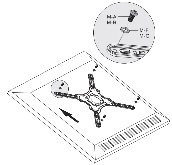 NEWSTAR LED W420BLACK AV and IT Flat Screen Wall Mounts - fig 6