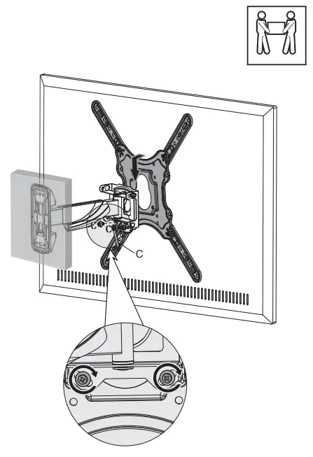 NEWSTAR LED W420BLACK AV and IT Flat Screen Wall Mounts - fig 7